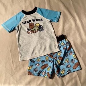Star Wars Swim Trunks & Rash Guard Set